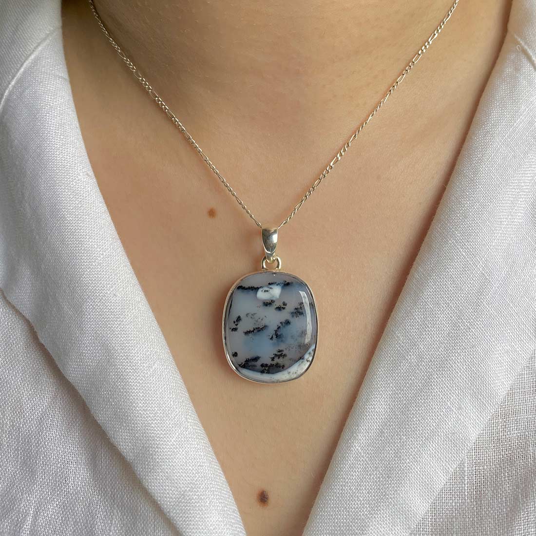 Dendritic Agate Pendant-(DDA-P-17.)